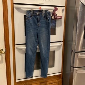Aeropostale High Rise Denim Skinny Jeans